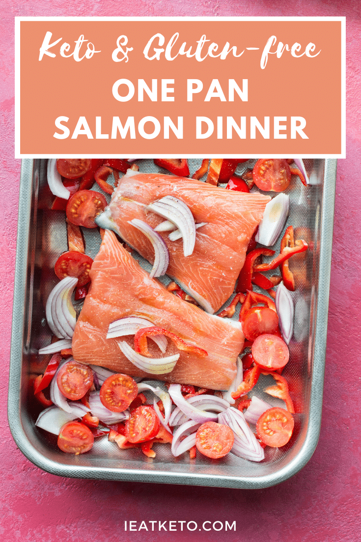 Easy keto one pan salmon dinner