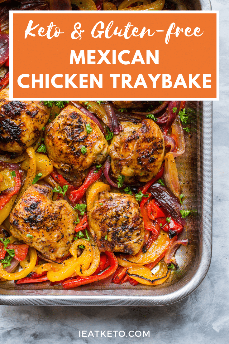 Keto Mexican chicken traybake