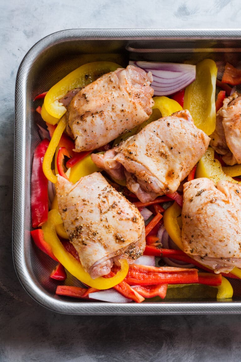 Keto Mexican chicken traybake