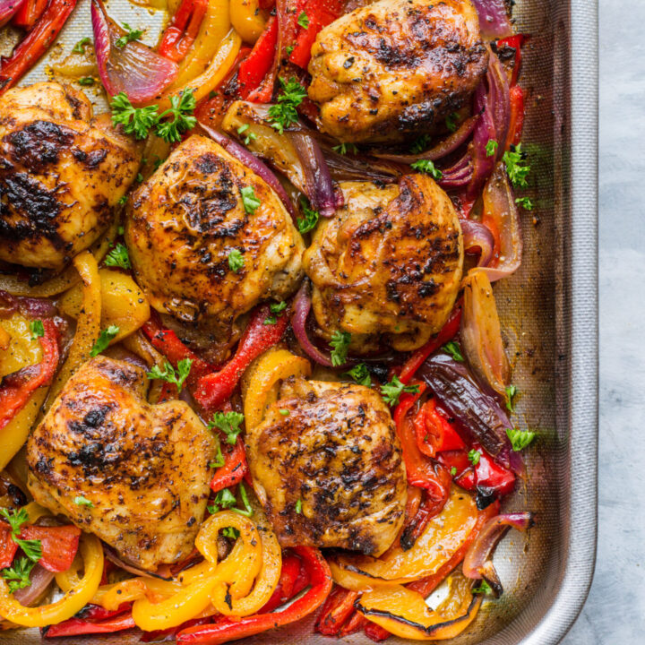 Keto Mexican chicken traybake