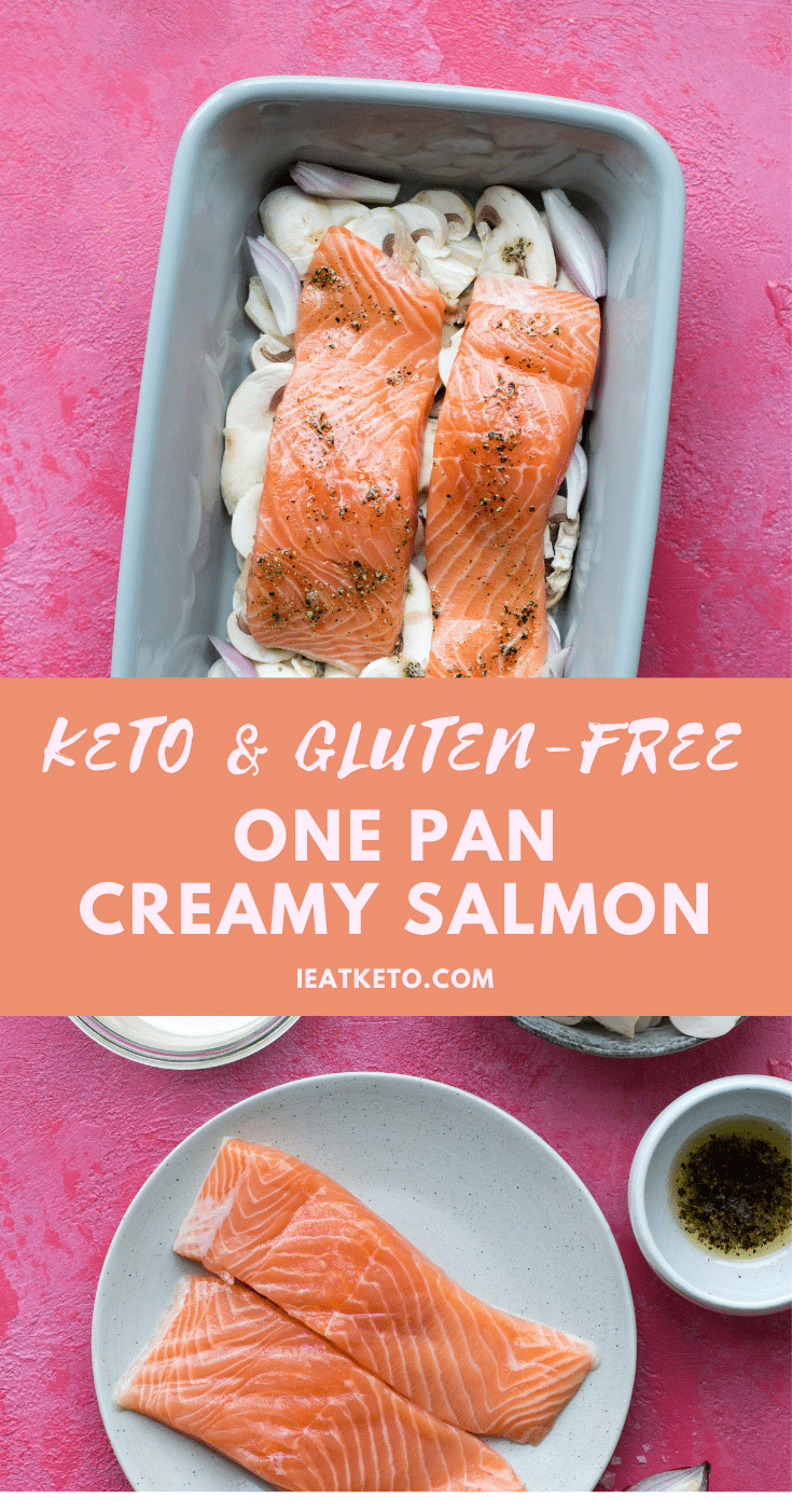 One pan keto creamy salmon