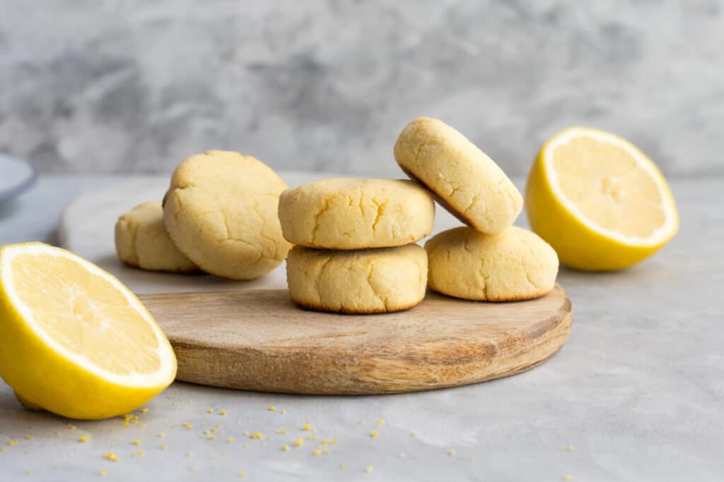Keto cookies on a serving board