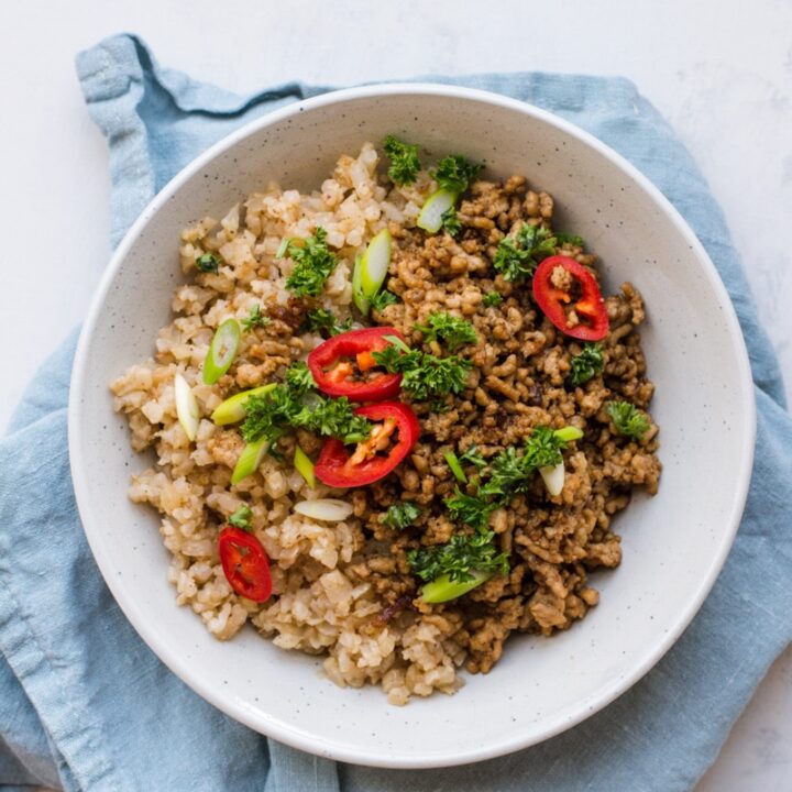 Keto pork stir fry
