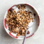 Keto granola with yogurt