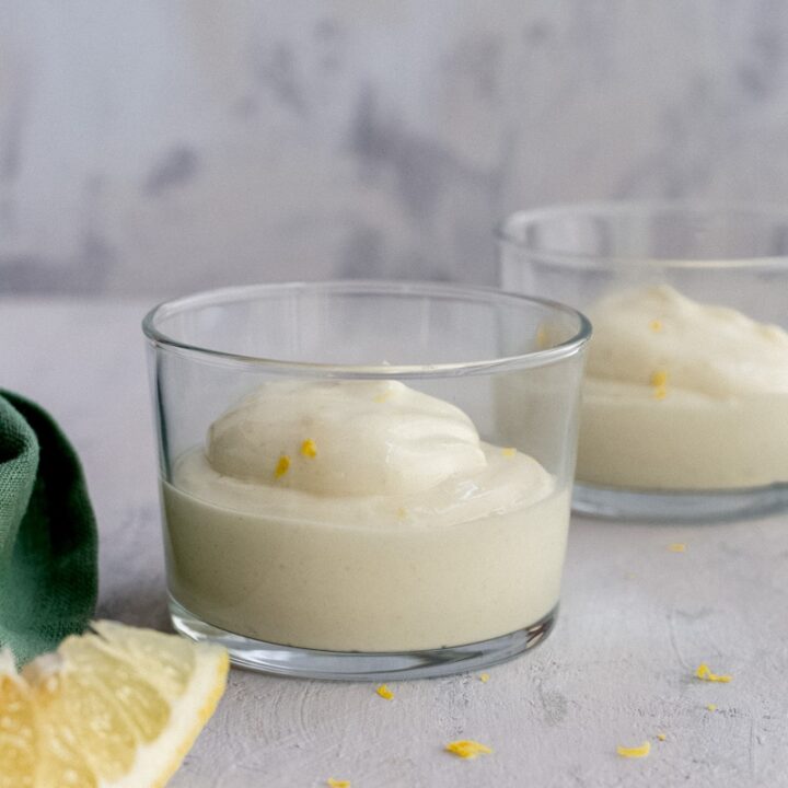 Keto lemon mousse