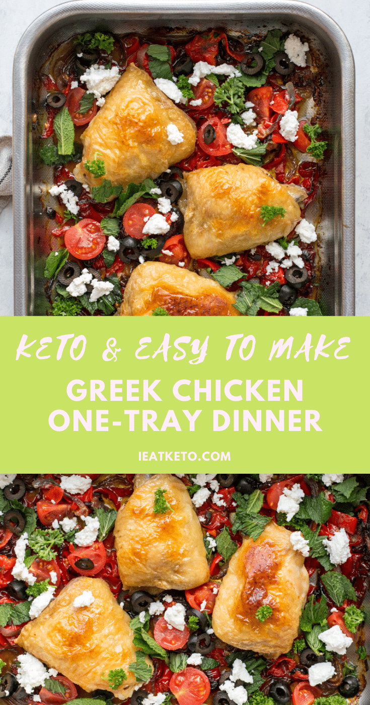 Keto Greek chicken dinner