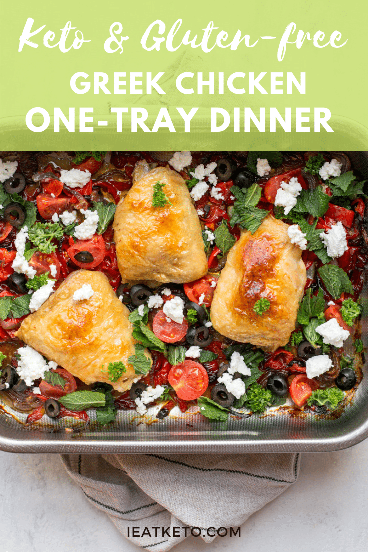 Keto Greek chicken dinner