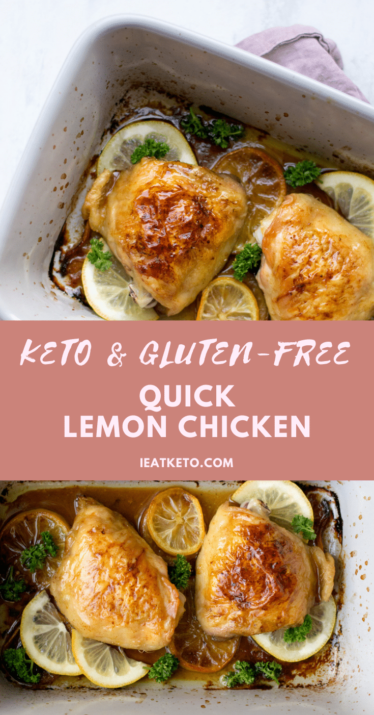 Quick keto lemon chicken