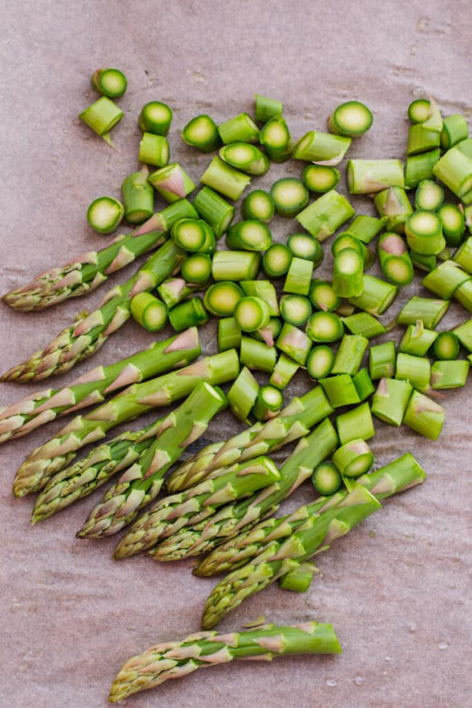Raw asparagus