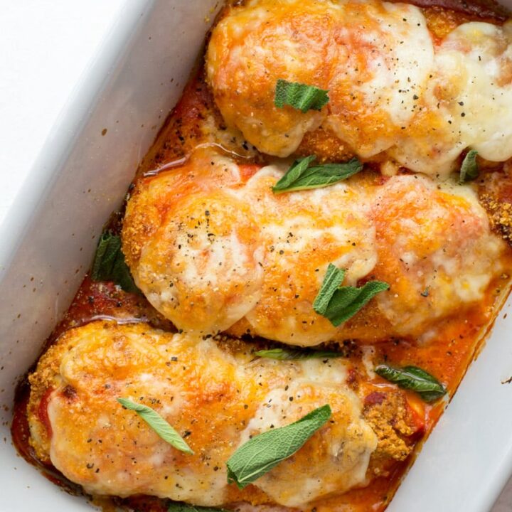 Easy keto chicken parmesan