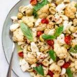 Vegetarian keto cauliflower salad