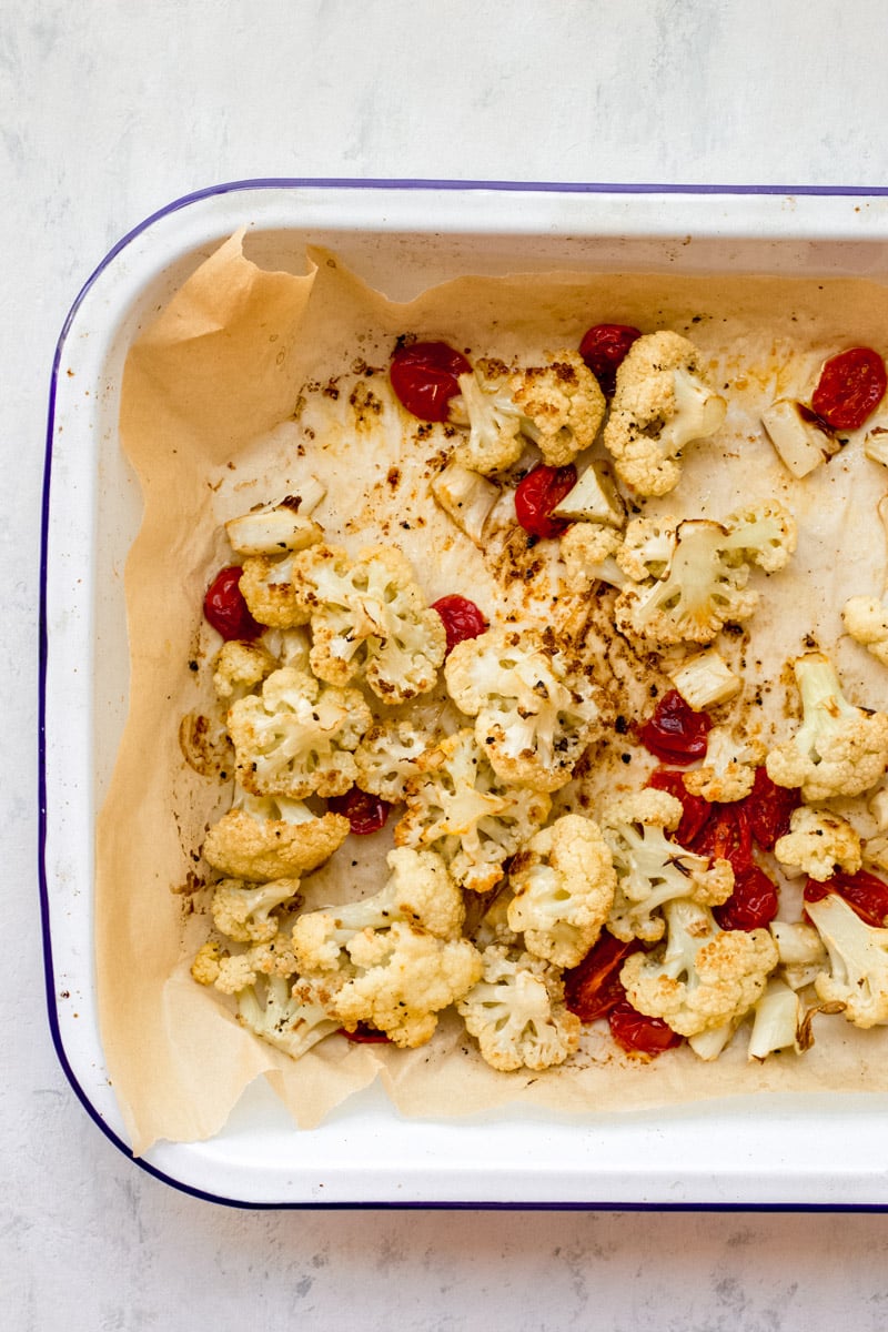 Vegetarian keto cauliflower salad