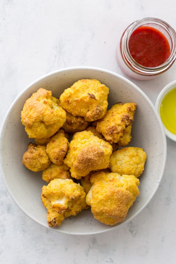 Baked keto cauliflower wings