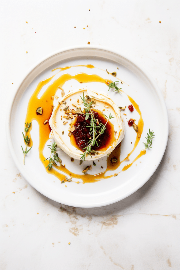 Baked Camembert with Keto Cranberry Jam_001