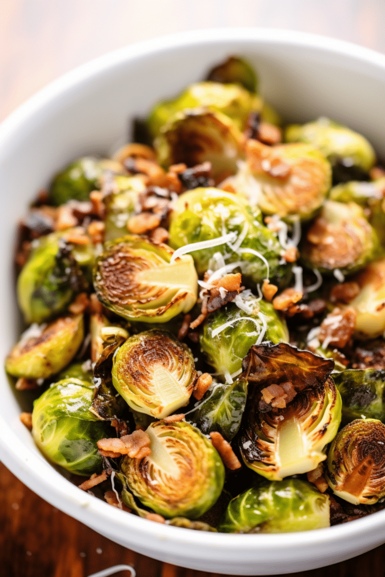 Balsamic Glazed Keto Brussels Sprouts with Bacon_001