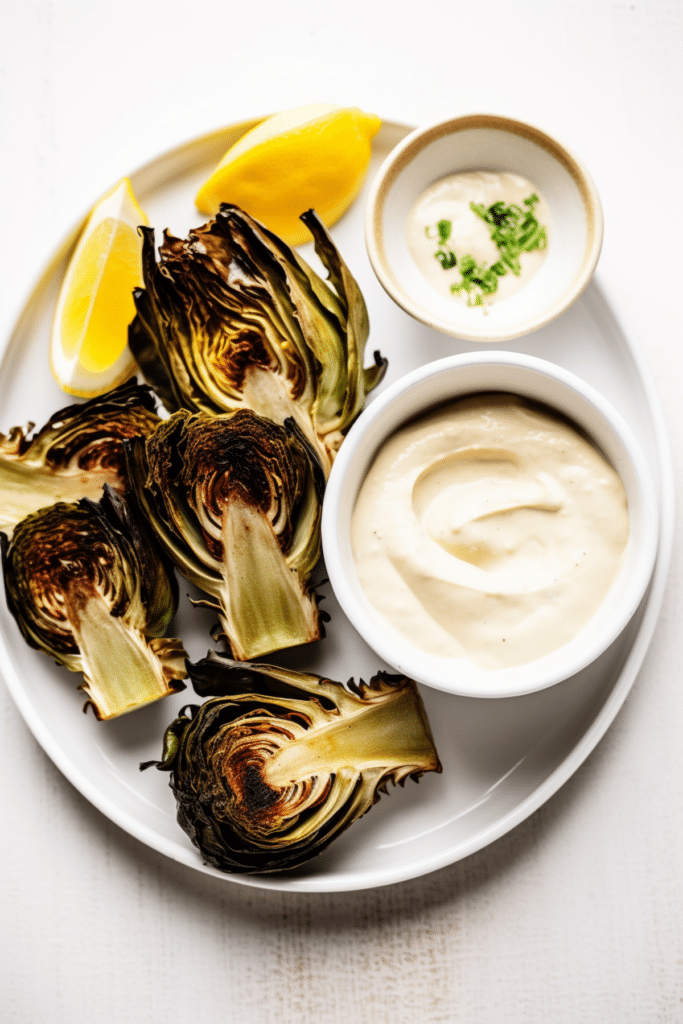 Keto Black Garlic Keto Aioli with Grilled Artichokes Recipe A Keto