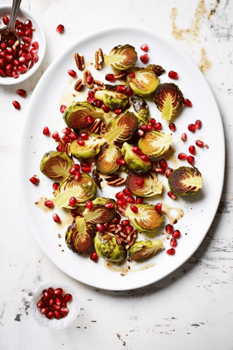 Keto Brussels Sprouts with Pomegranate and Pecans_001