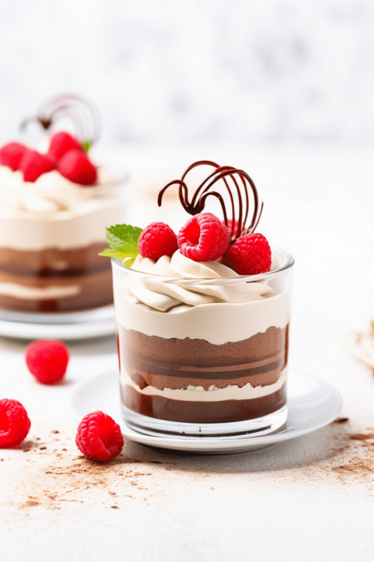Keto Raspberry and Chocolate Mousse_001