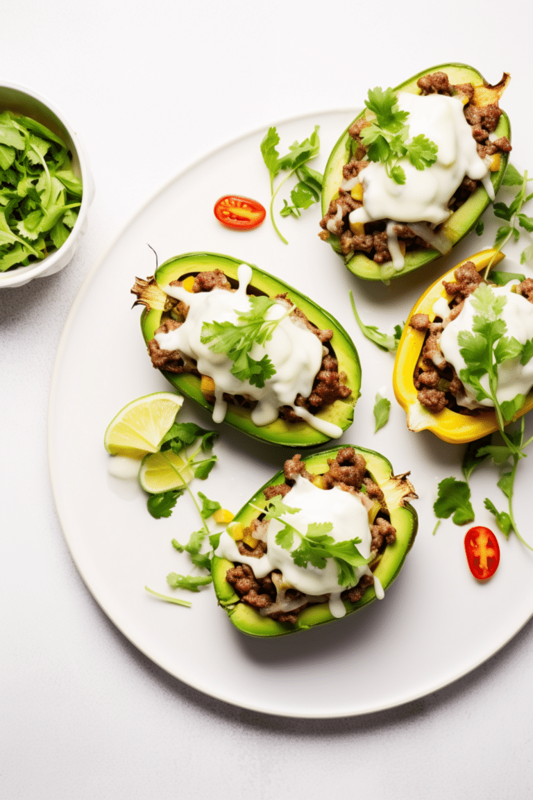 Keto Tex-Mex Stuffed Avocados_001