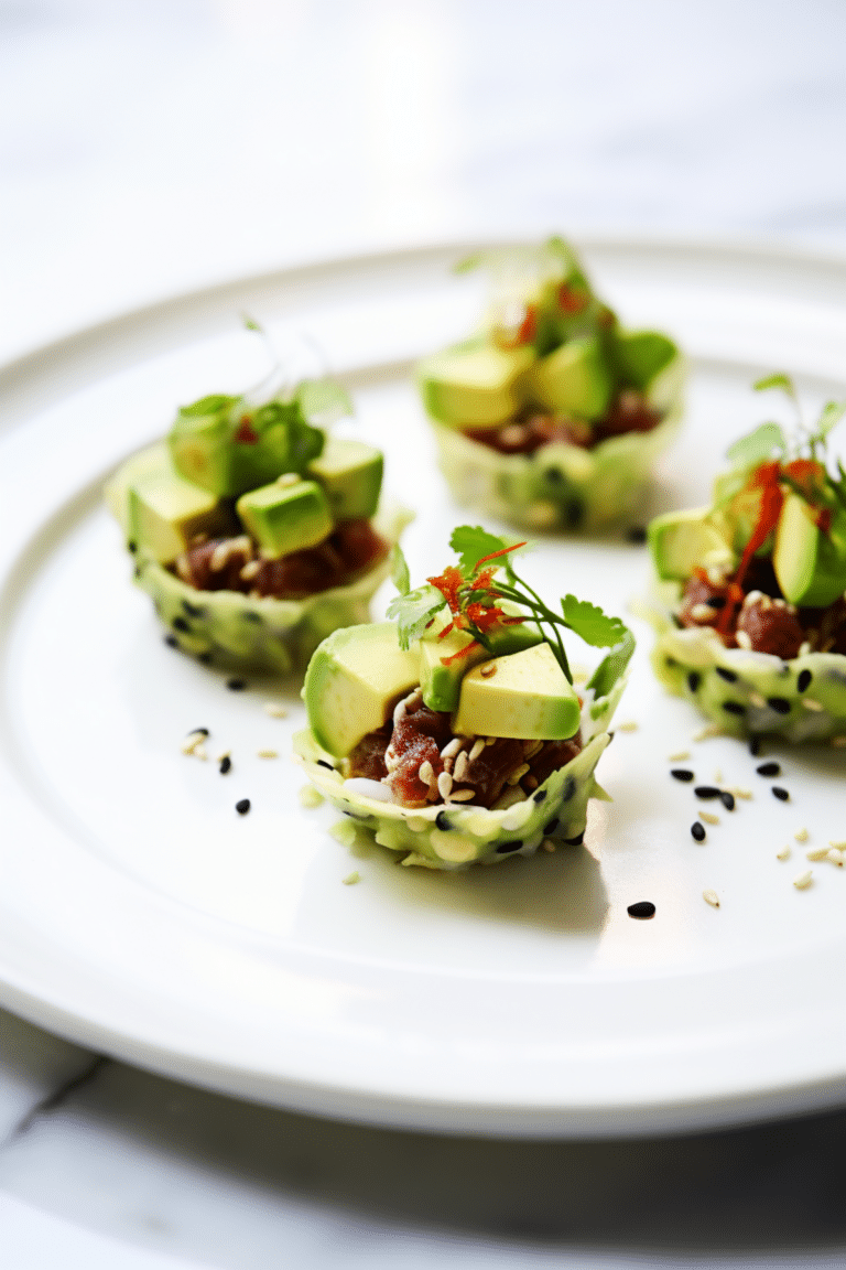 Keto Tuna Tartare in Cucumber Cups_001