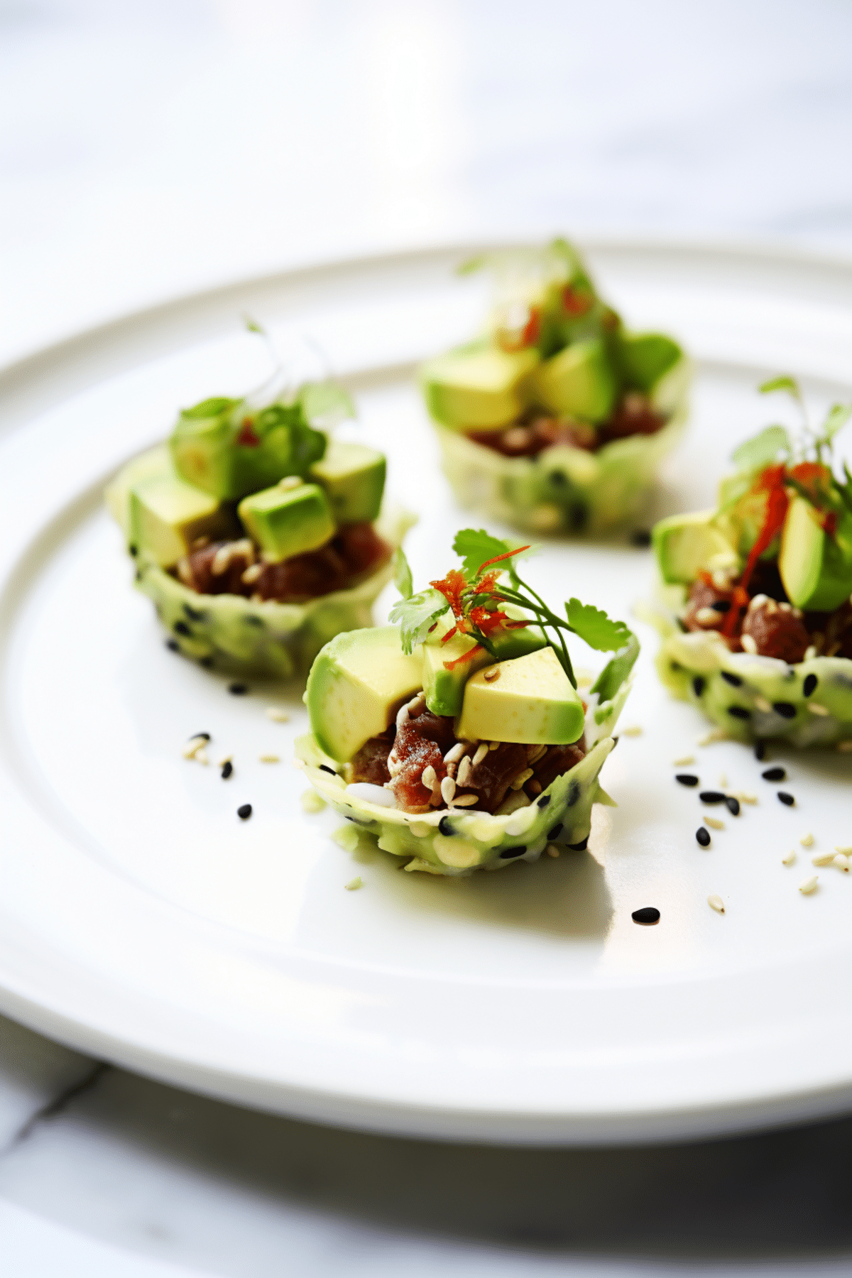 Keto Tuna Tartare in Cucumber Cups_001