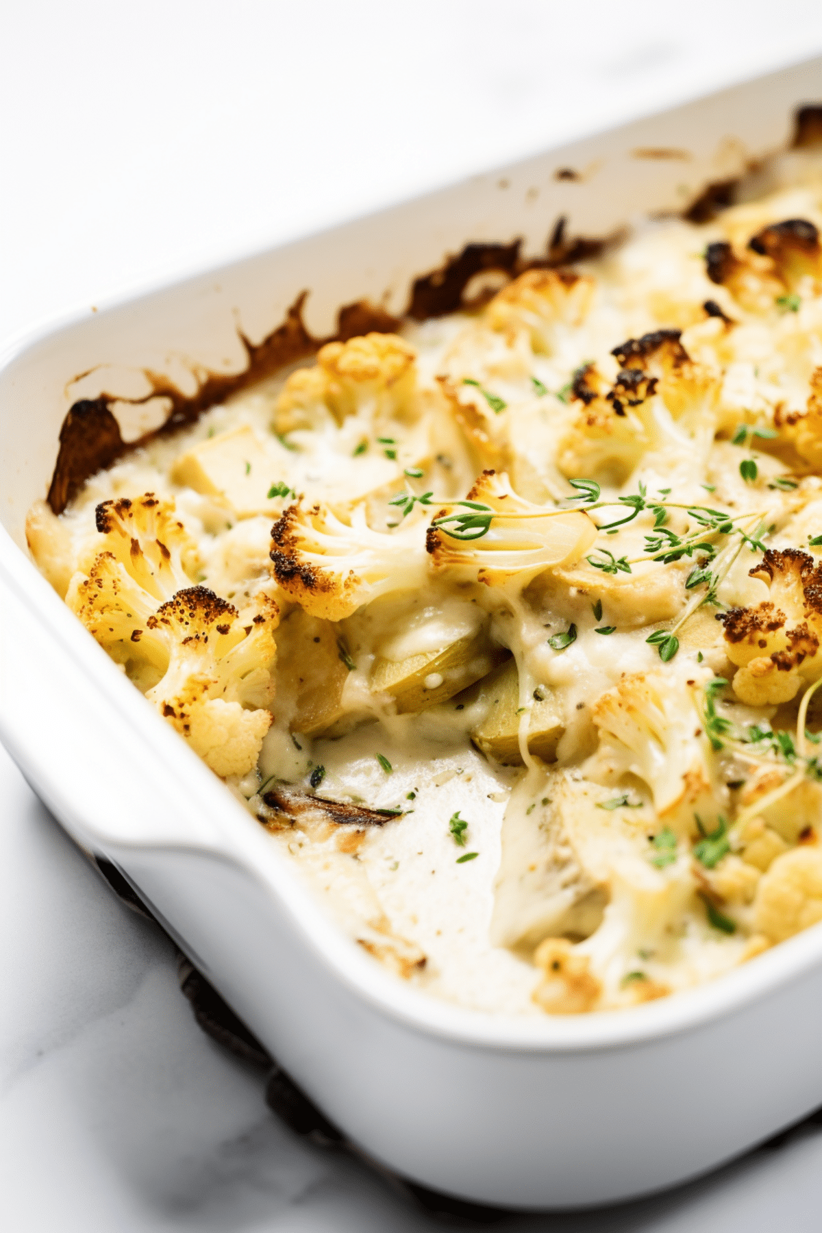 Low Carb Cauliflower and Leek Gratin_001