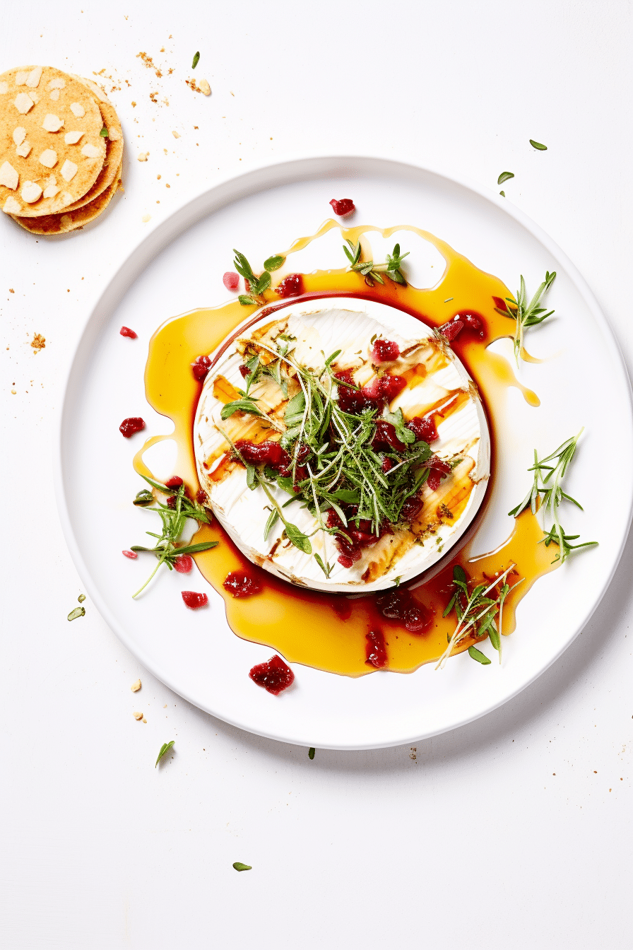Ingredients for Baked Camembert with Keto Cranberry Jam
