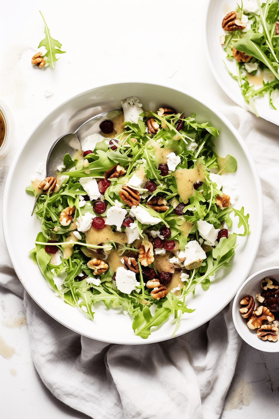 Cranberry Walnut Keto Salad Prepared