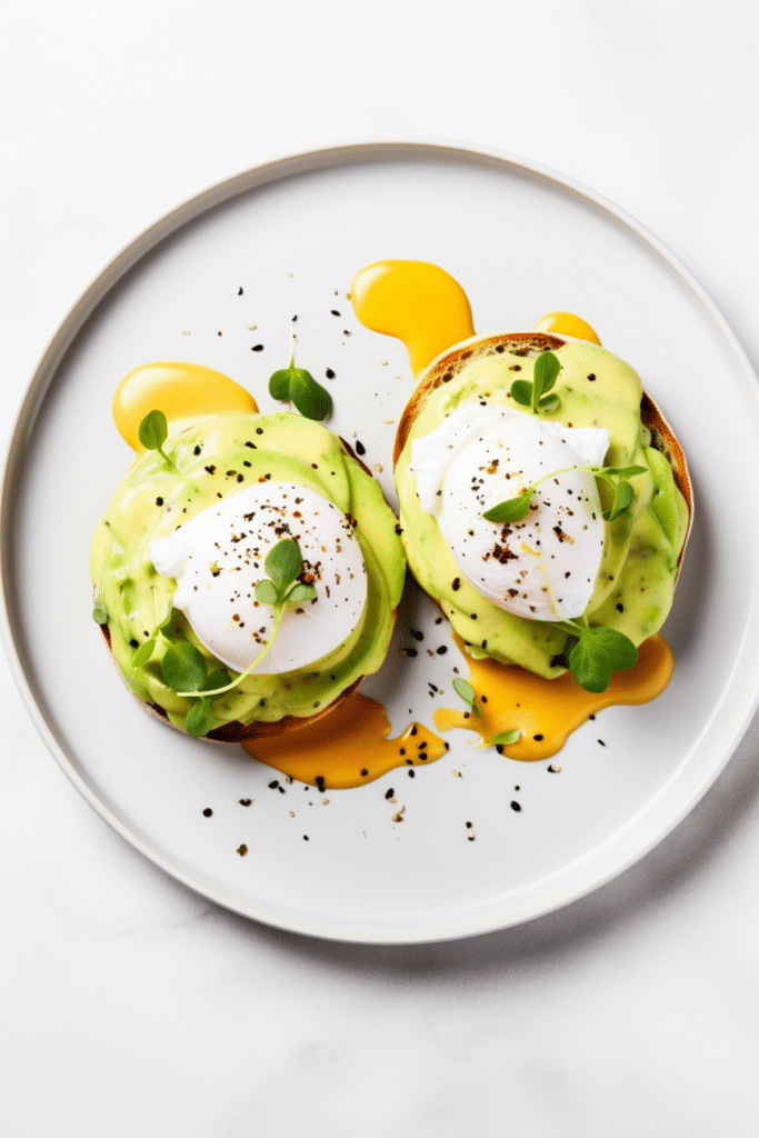 Keto Avocado Eggs Benedict with Cloud Bread_001