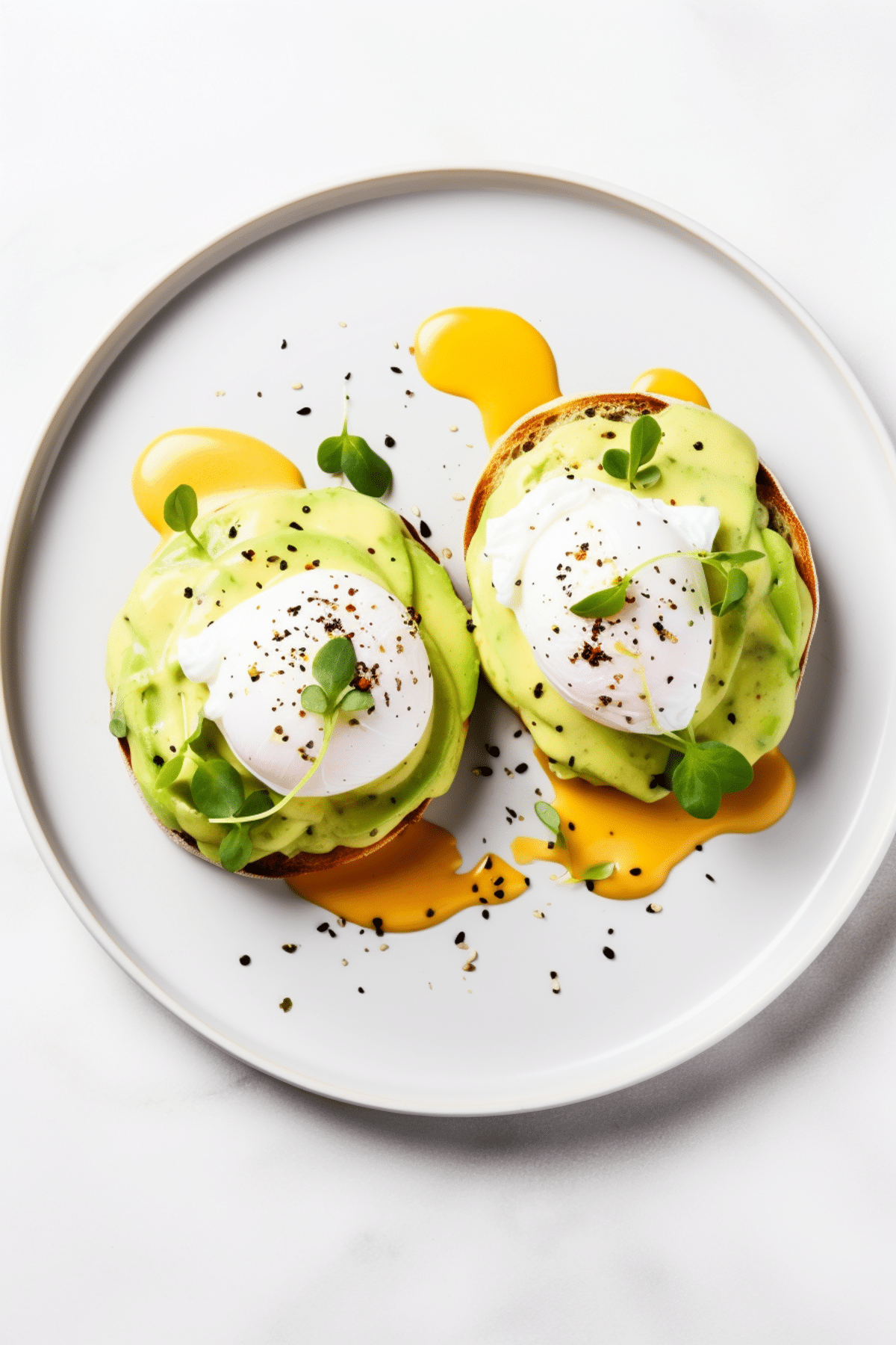 Keto Avocado Eggs Benedict with Cloud Bread_001