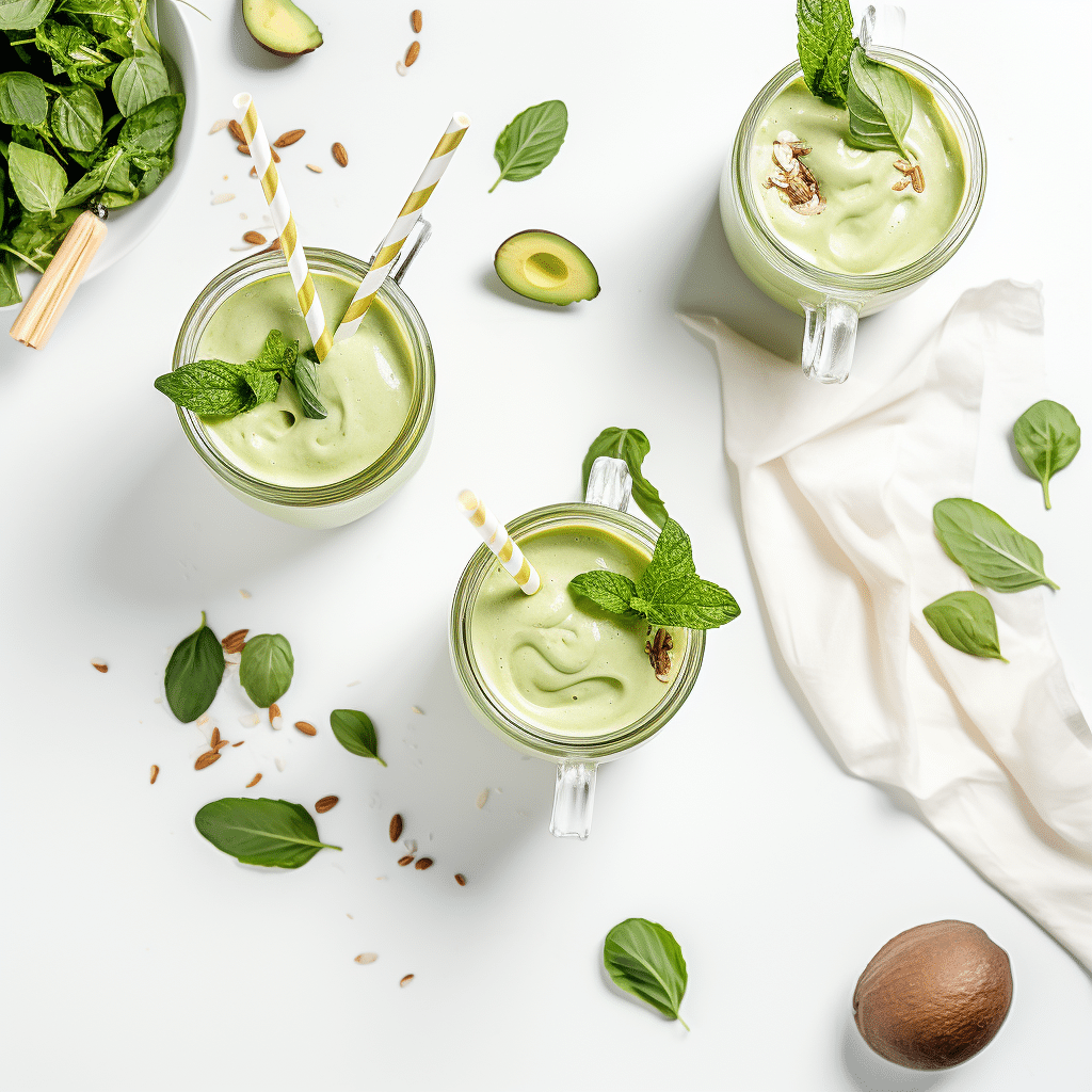 Keto Avocado Smoothie Preparation
