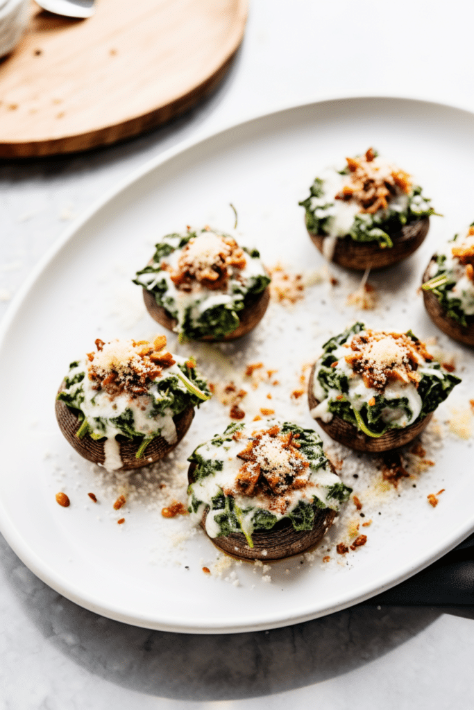 Keto Bacon and Spinach Stuffed Mushrooms_001