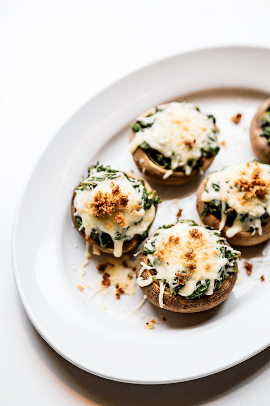 Keto Bacon and Spinach Stuffed Mushrooms