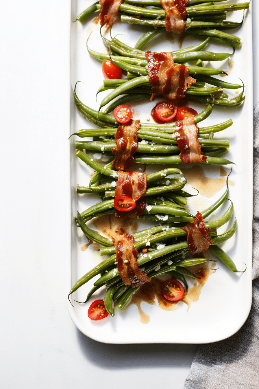 Keto Bacon-Wrapped Green Bean Bundles