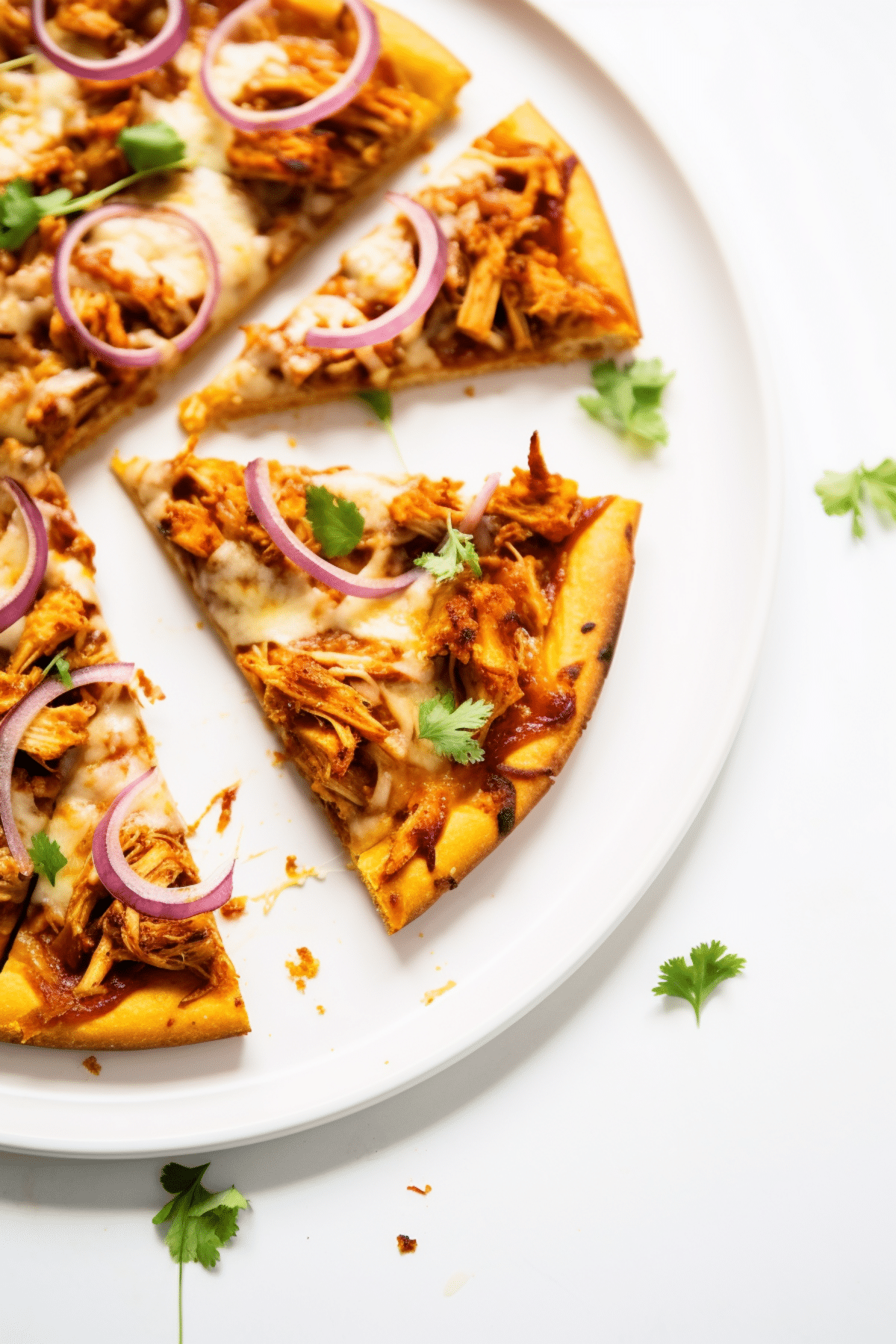 Keto BBQ Chicken Pizza with Cauliflower Crust_001