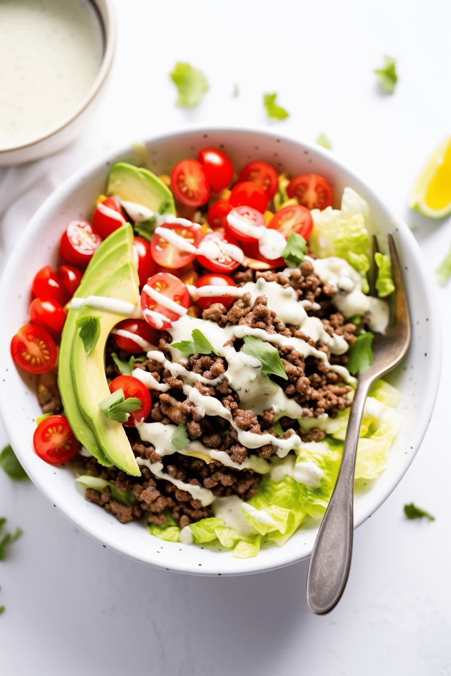 Keto Beef Enchilada Bowl