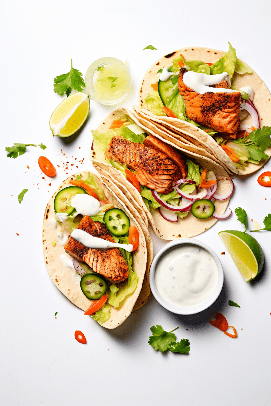 Preparing Keto Blackened Salmon Tacos