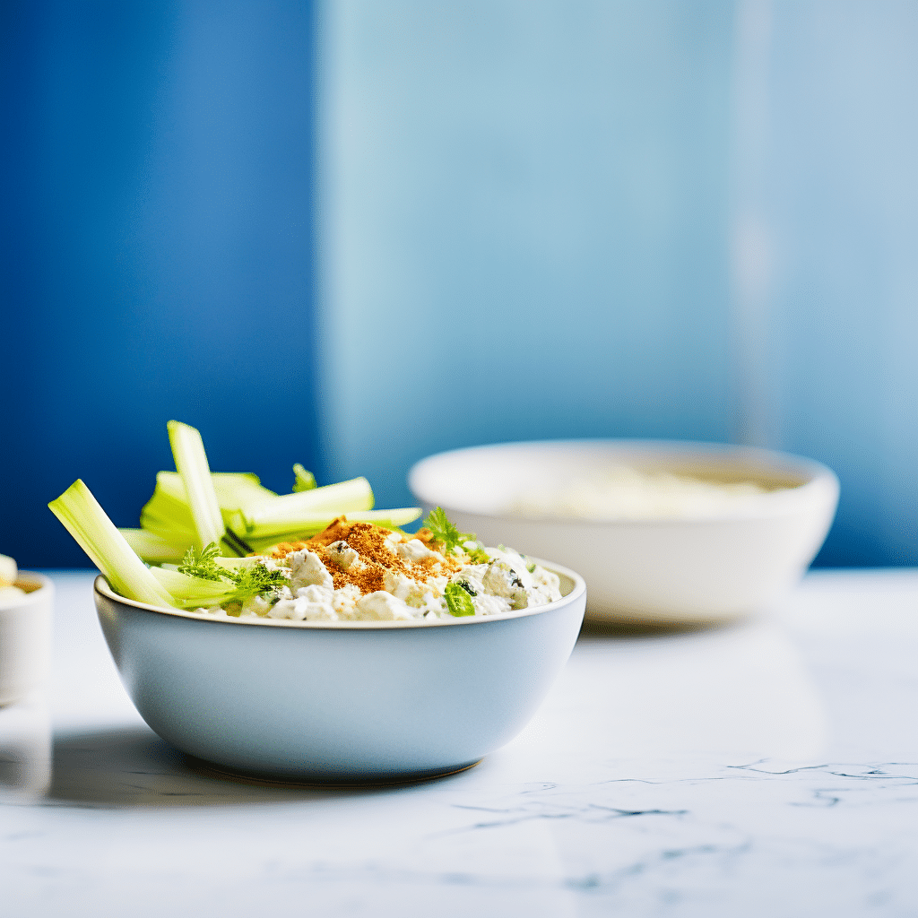 Keto Blue Cheese Dip Served