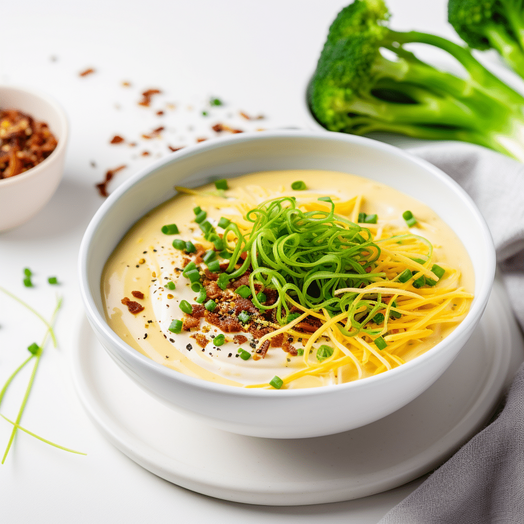Keto Broccoli Cheese Soup Preparation
