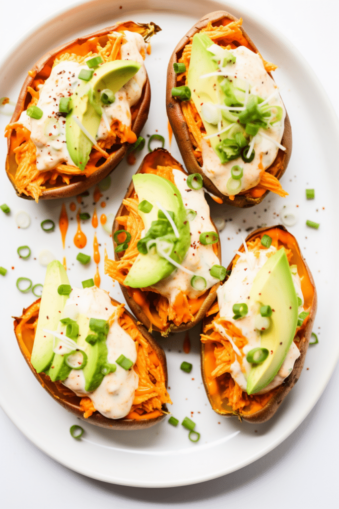 Keto Buffalo Chicken Stuffed Avocados_001