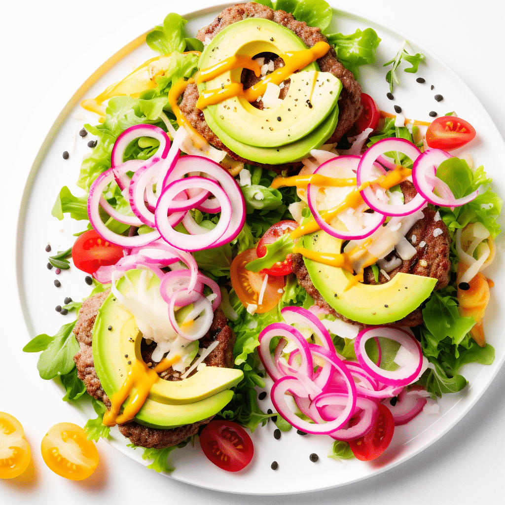 Ingredients for Keto Bun-less Burger