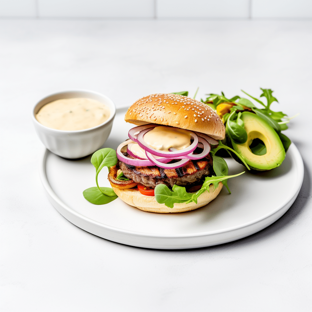 Keto Burger Ready to Serve