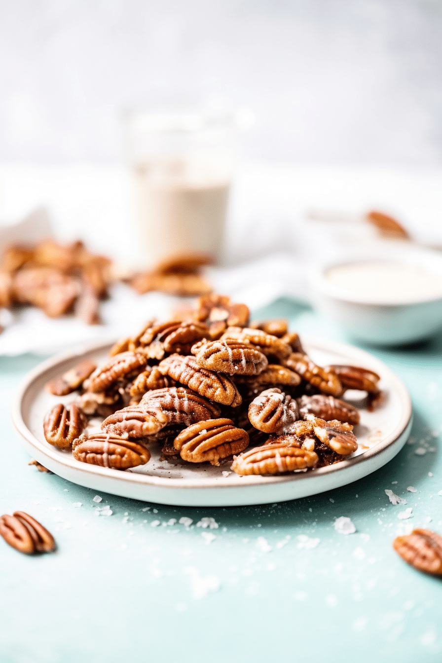 Preparing Keto Candied Pecans