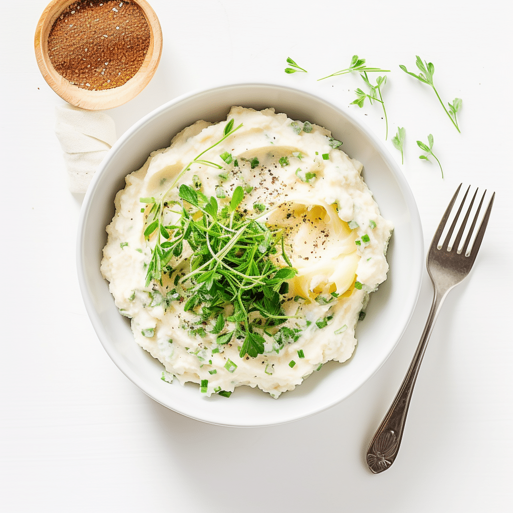 Preparing Keto Cauliflower Mash