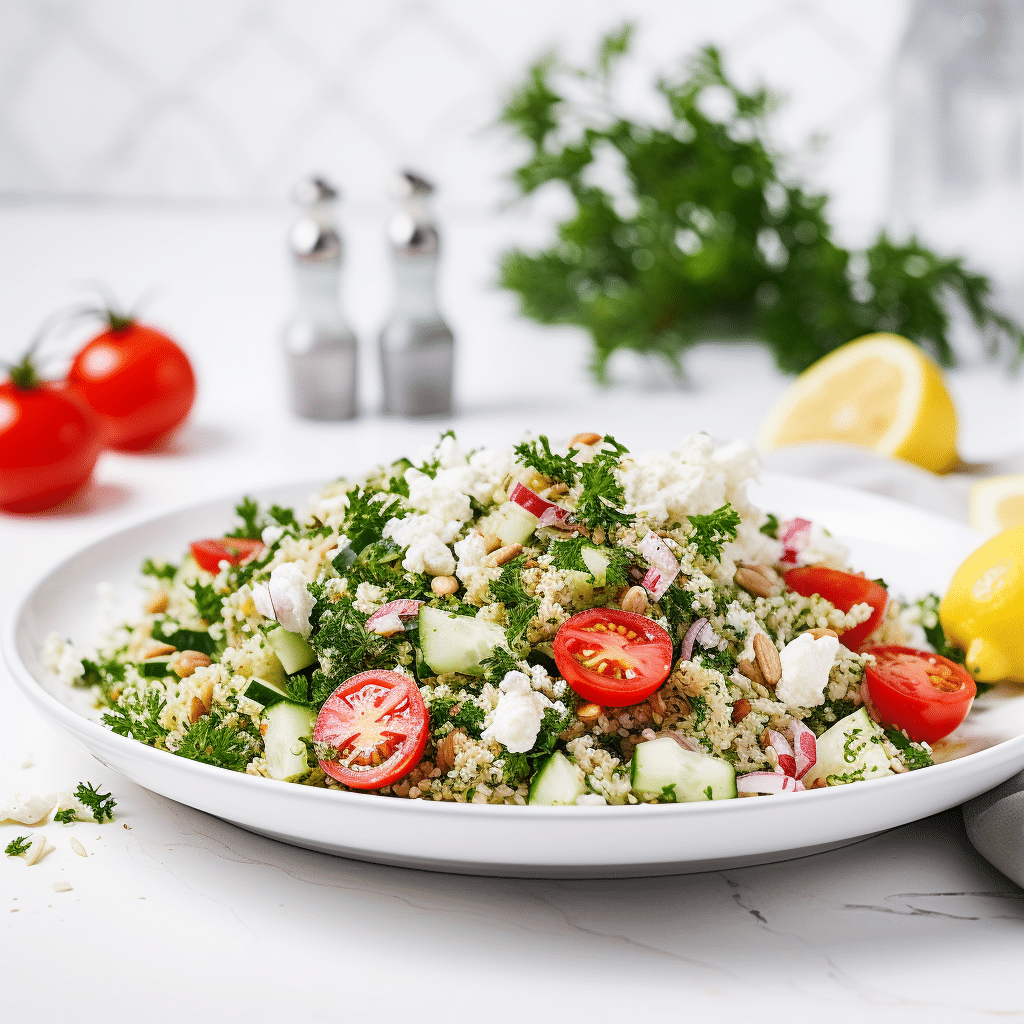 Keto Cauliflower Tabbouleh Ready to Serve