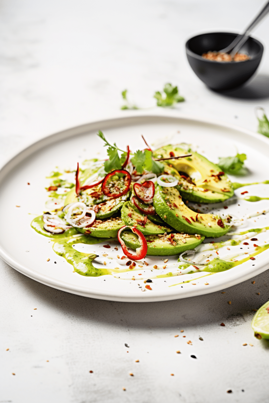 Chili Lime Avocado Salad Preparation