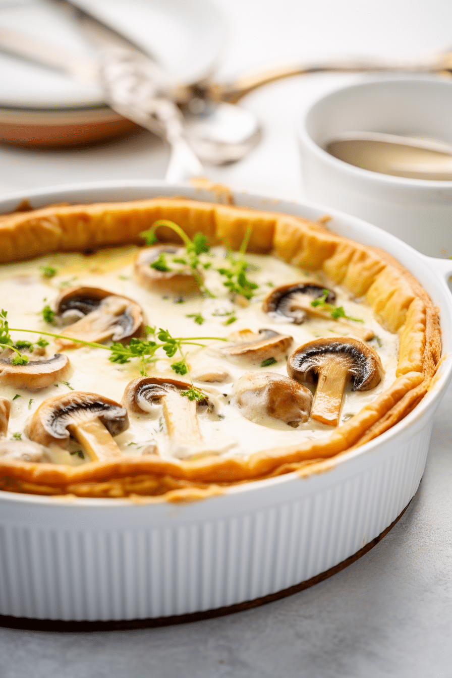 Keto Chicken and Mushroom Pie