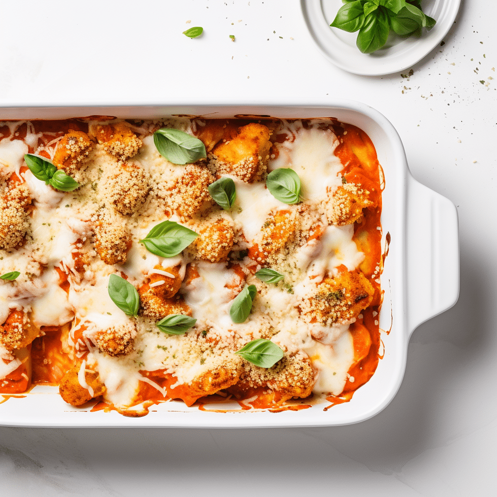 Ingredients for Keto Chicken Parm Casserole