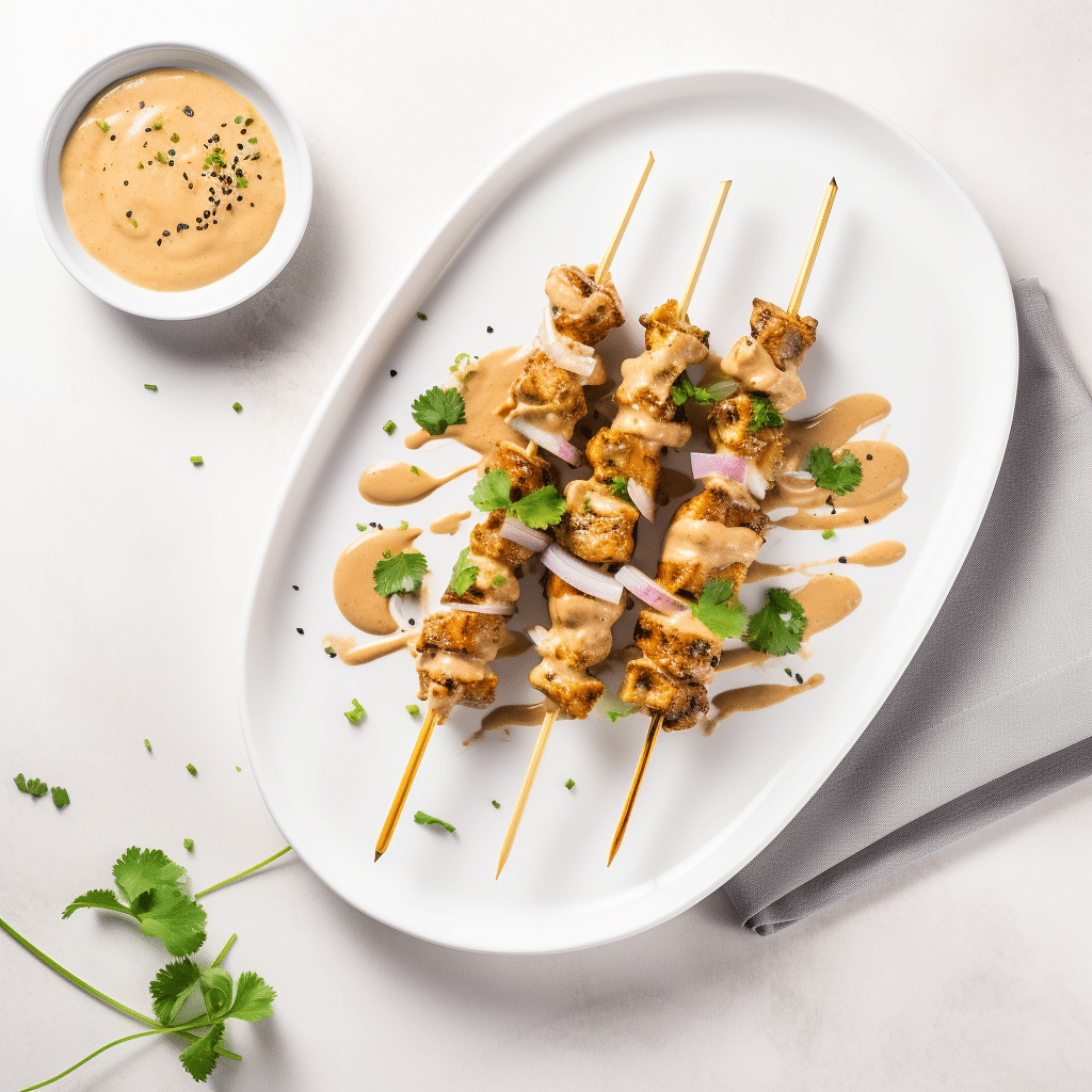 Keto Chicken Satay Preparation