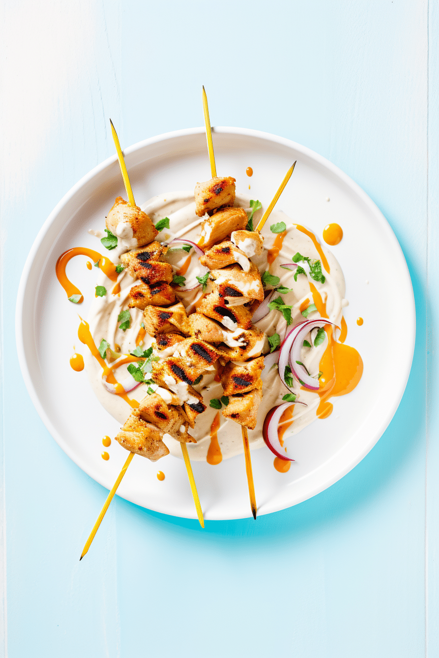 Keto Chicken Satay with Peanut Sauce Ready to Serve